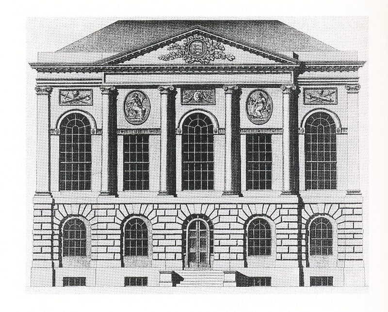 The front elevation of Middlesex Sessions Houses